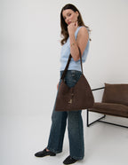 Carmella Slouchy Shoulder Bag - Brown