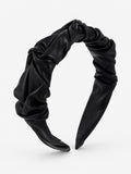 Caroline Ruched Headband - Black