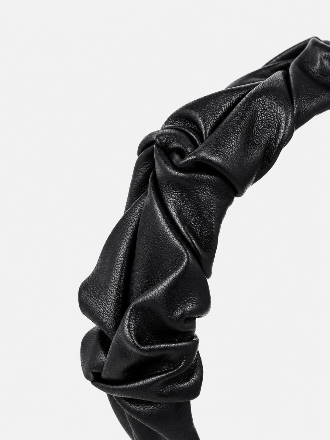 Caroline Ruched Headband - Black