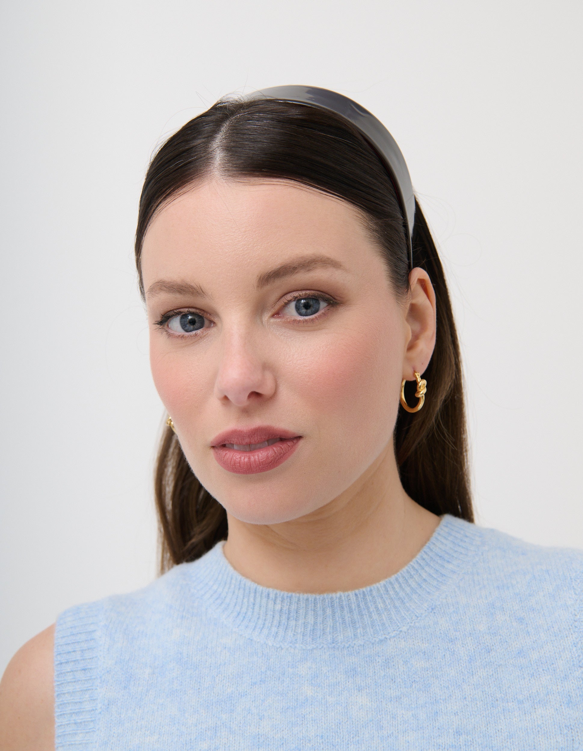 Corrina Knot Hoop Earrings - 18K Gold Plated