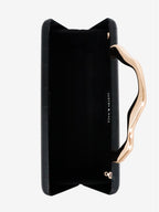 Celeste Croc Clutch - Black