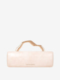 Celeste Croc Clutch - Cream