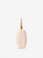 Celeste Croc Clutch - Cream