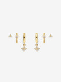 Celin Gold Stacker Earring Set