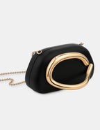 Celina Statement Clutch Bag - Black