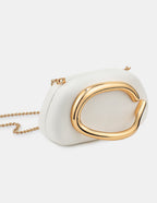 Celina Statement Clutch Bag - White
