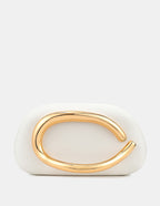 Celina Statement Clutch Bag - White