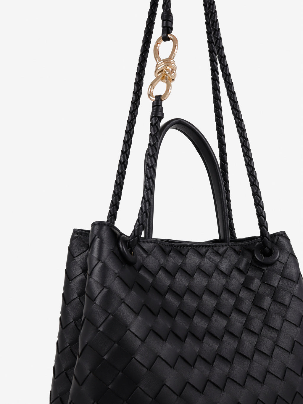 Chantel Woven Multiway Handbag - Black