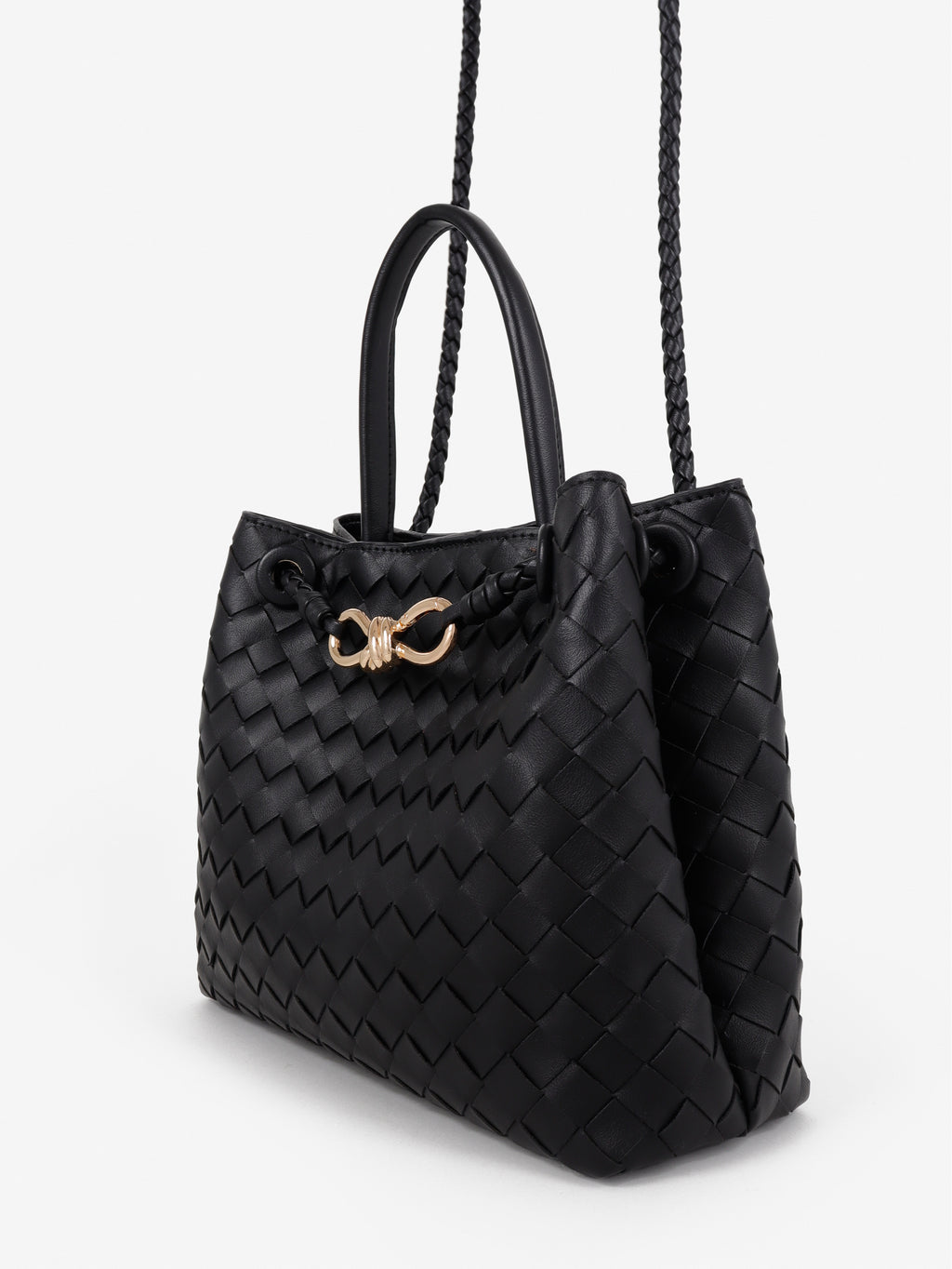Chantel Woven Multiway Handbag - Black