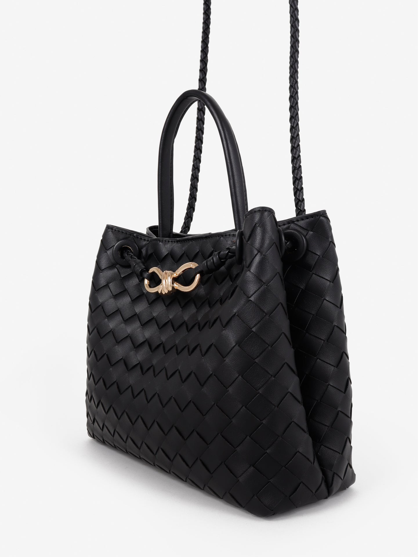 Chantel Woven Multiway Handbag - Black