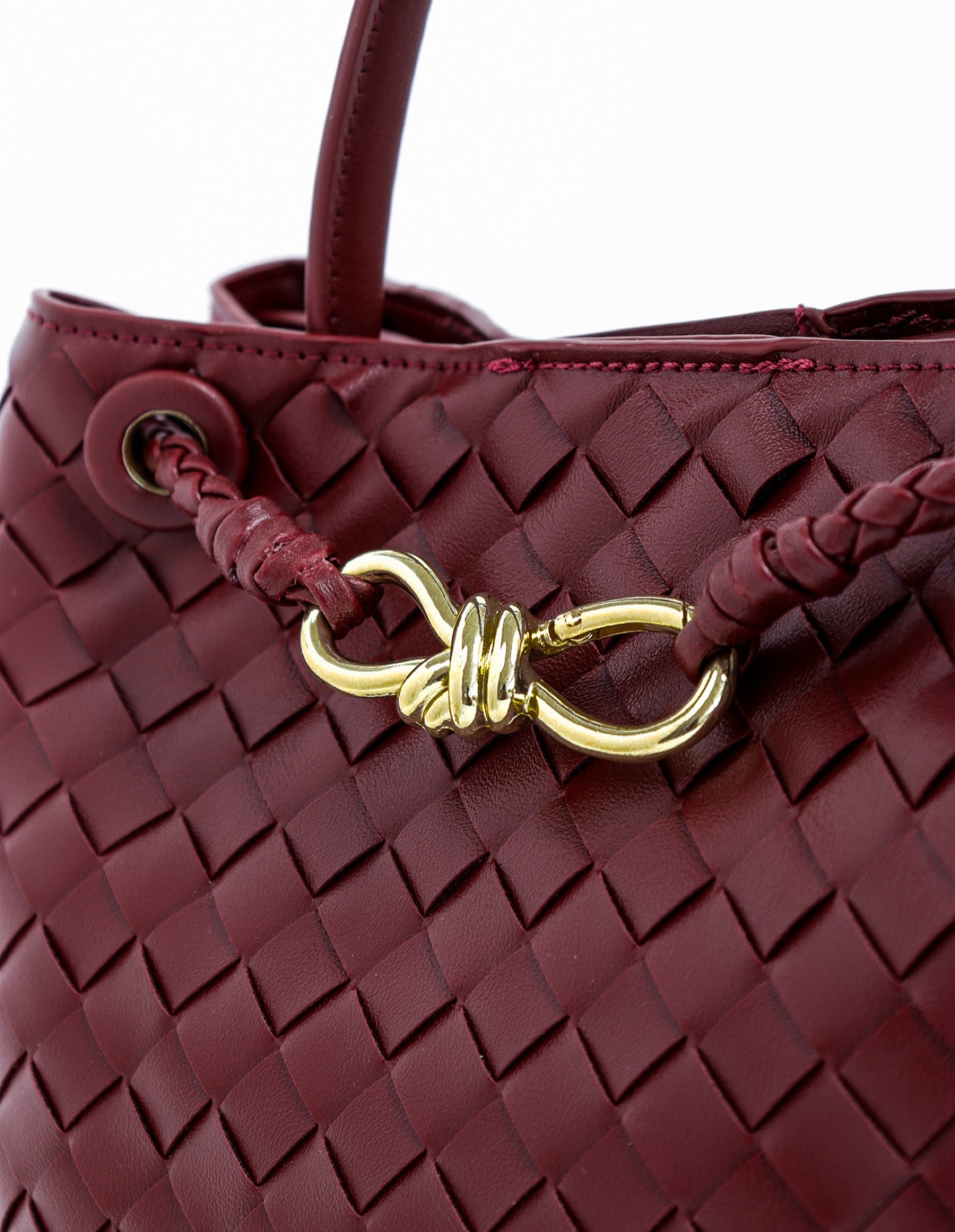 Chantel Woven Multiway Handbag - Burgundy