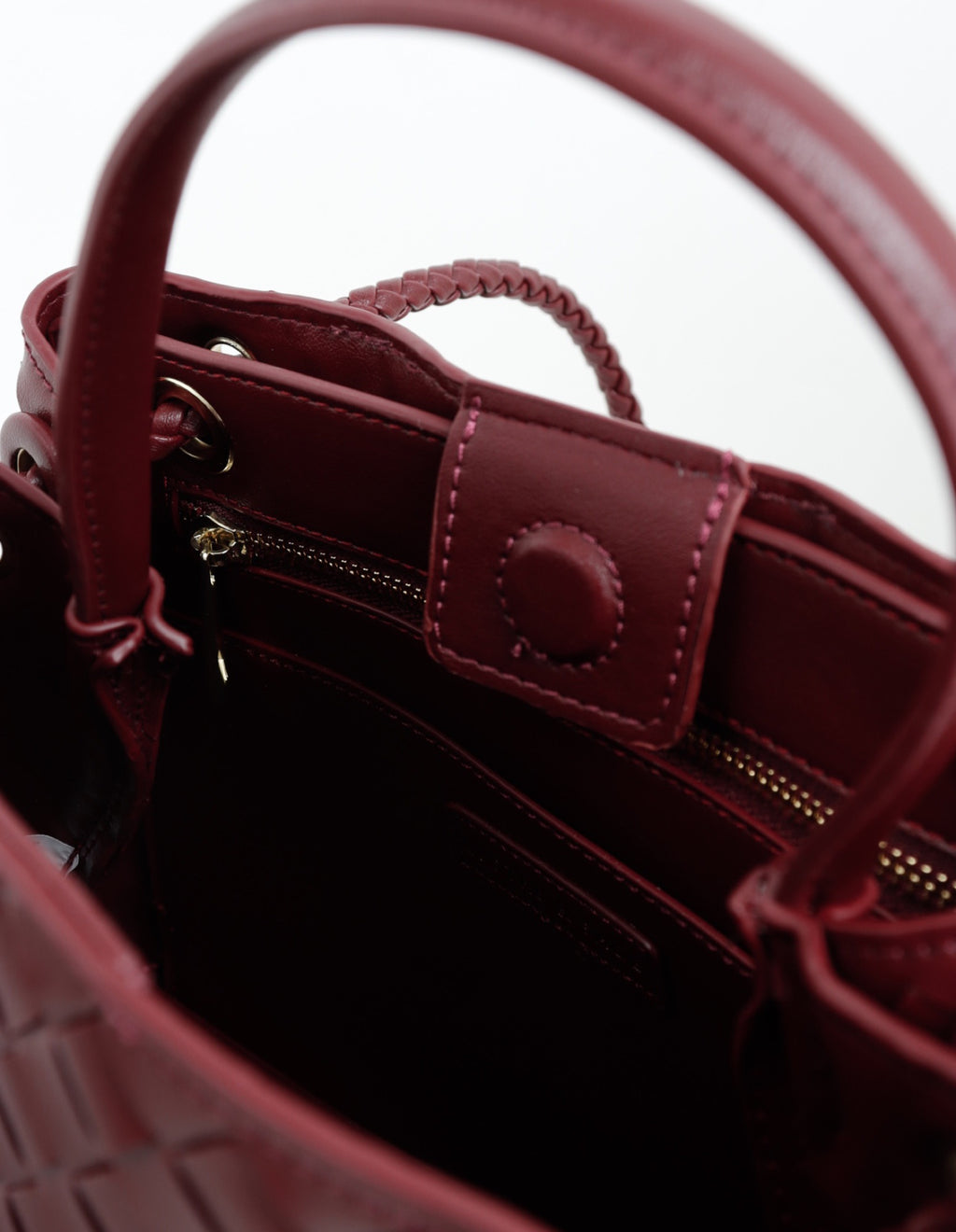Chantel Woven Multiway Handbag - Burgundy