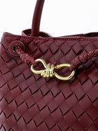Chantel Woven Multiway Handbag - Burgundy