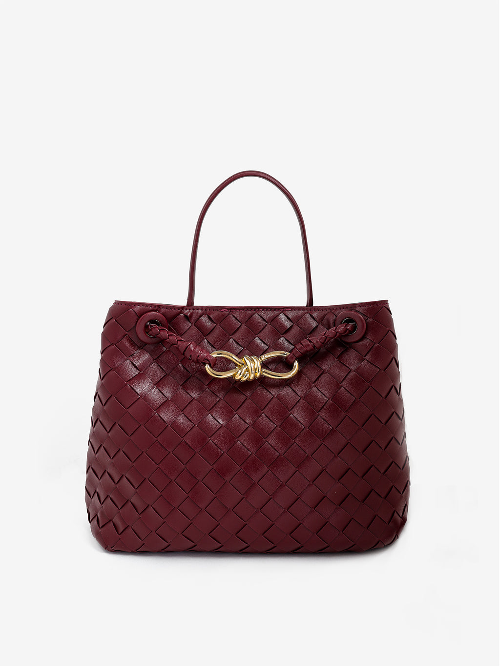 Chantel Woven Multiway Handbag - Burgundy