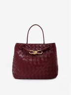 Chantel Woven Multiway Handbag - Burgundy