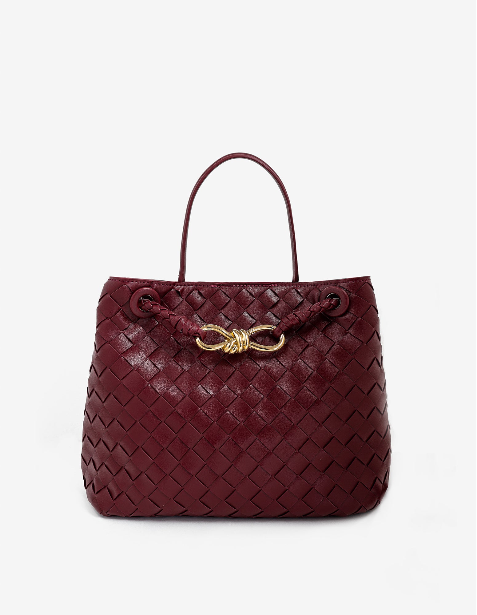 Chantel Woven Multiway Handbag - Burgundy