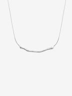 Chrome Rope Sterling Silver Plated Necklace