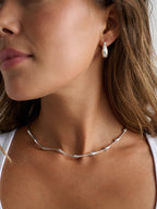 Chrome Sterling Silver Plated Necklace