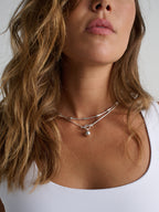 Chrome Sterling Silver Plated Necklace