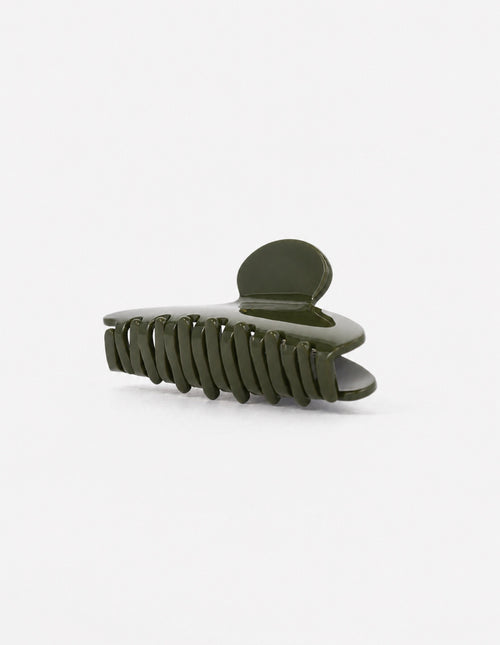 Classic Everyday Hairclip - Olive