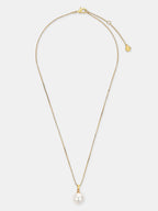 Classic Glass Pearl Necklace - 18K Gold Plated