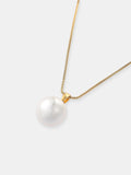 Classic Glass Pearl Necklace - 18K Gold Plated
