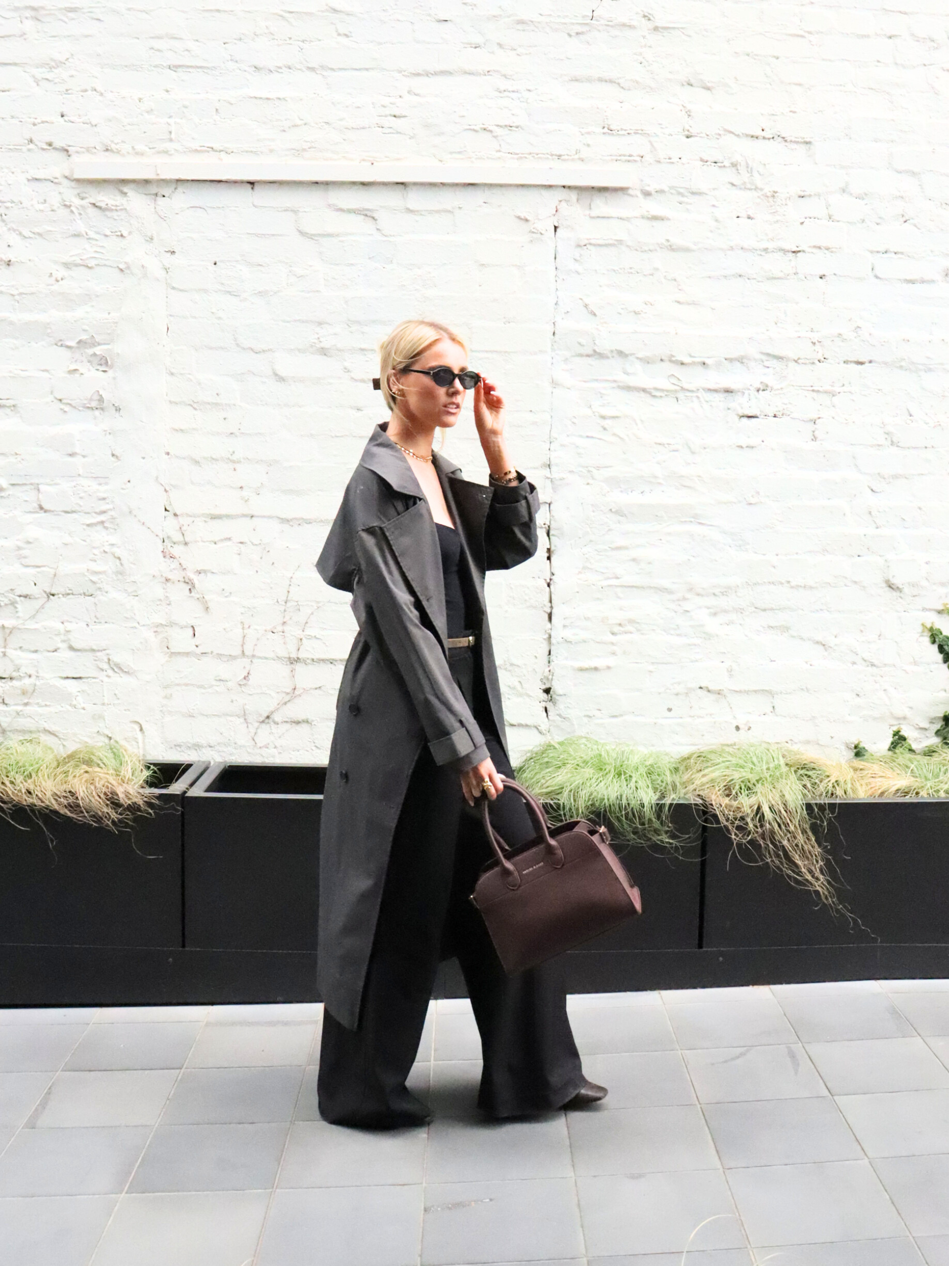 Clemence Medium Tote Bag - Brown