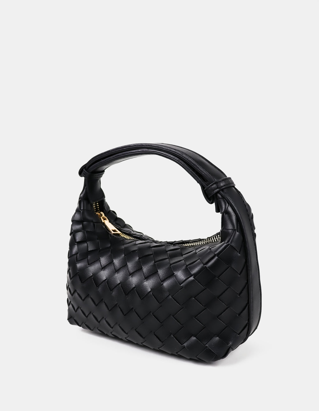 Cleo Woven Handbag - Black