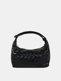 Cleo Woven Handbag - Black