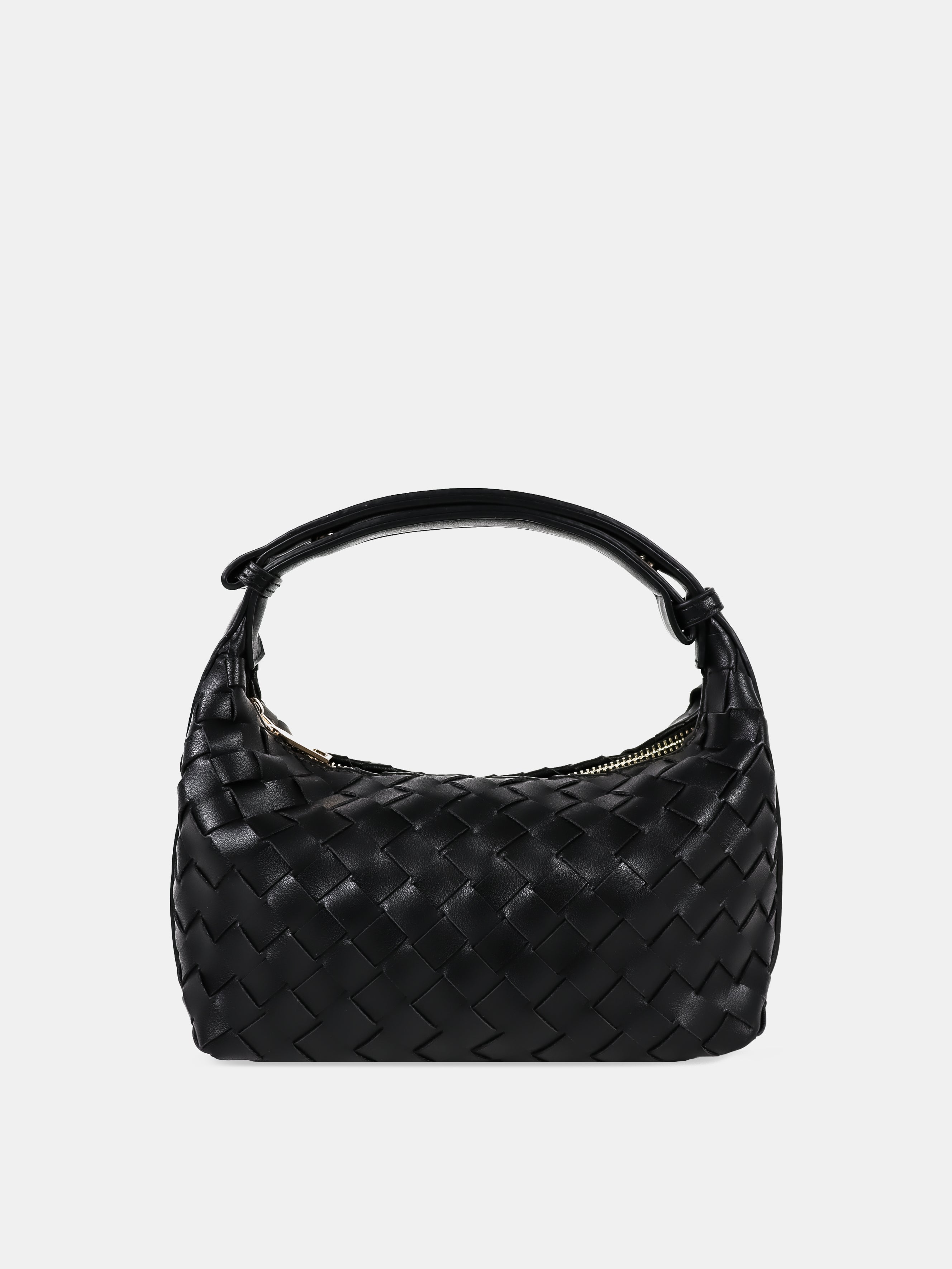 Cleo Woven Handbag - Black