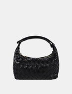 Cleo Woven Handbag - Black