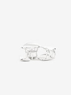 Colette Metal Hair Claw Clip - Silver
