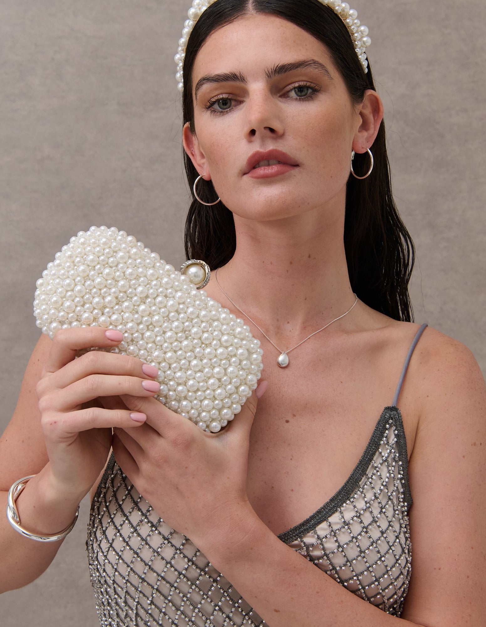 Cosmo Pearl Clutch Bag