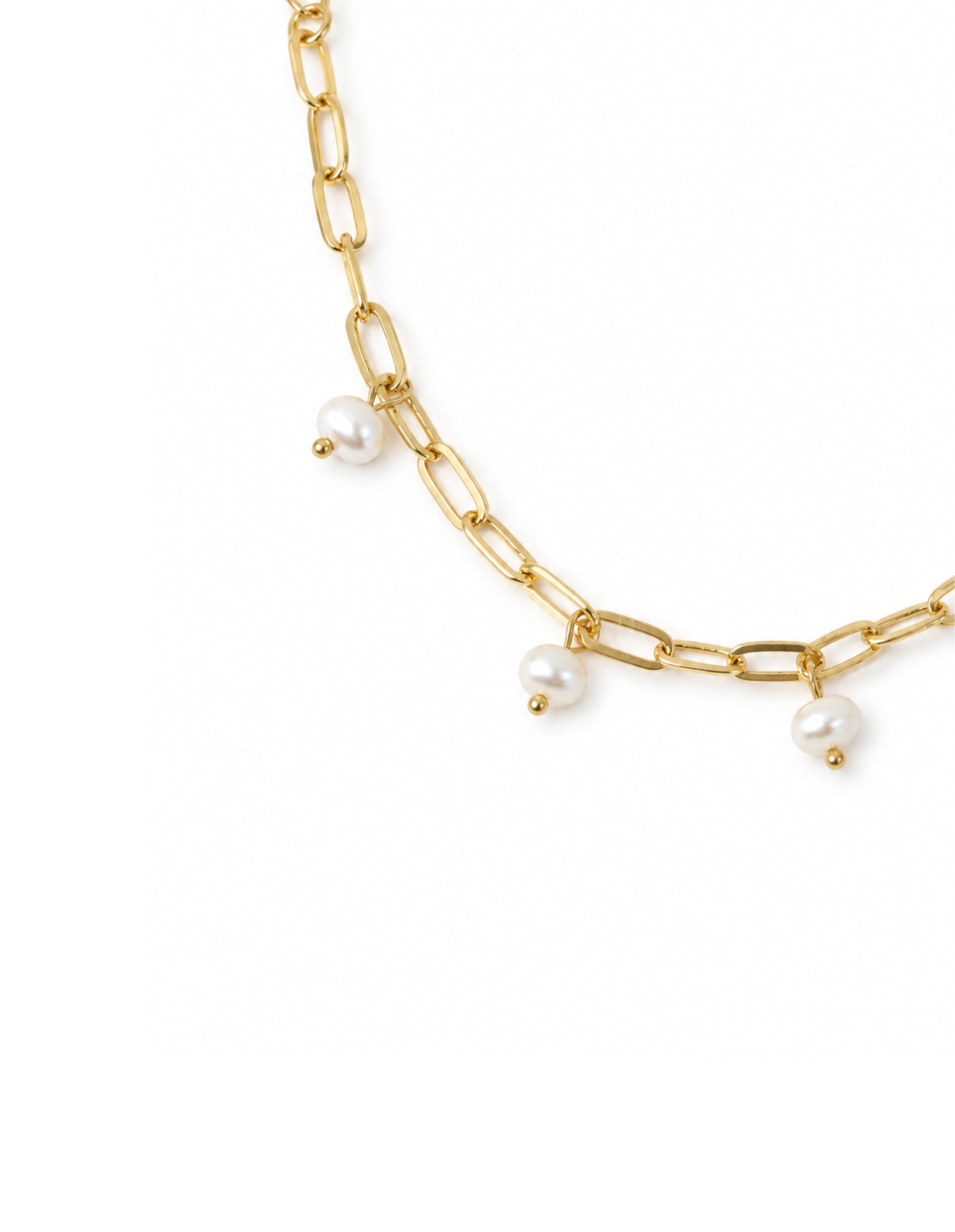 Eve Pearl Chain Bracelet - 18K Gold Plated