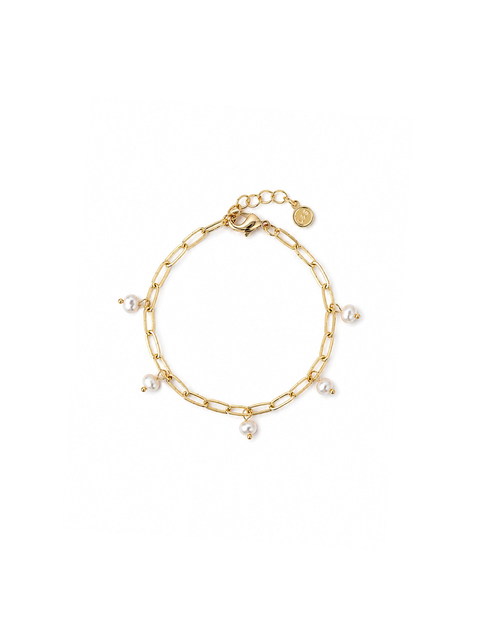 Eve Pearl Chain Bracelet - 18K Gold Plated