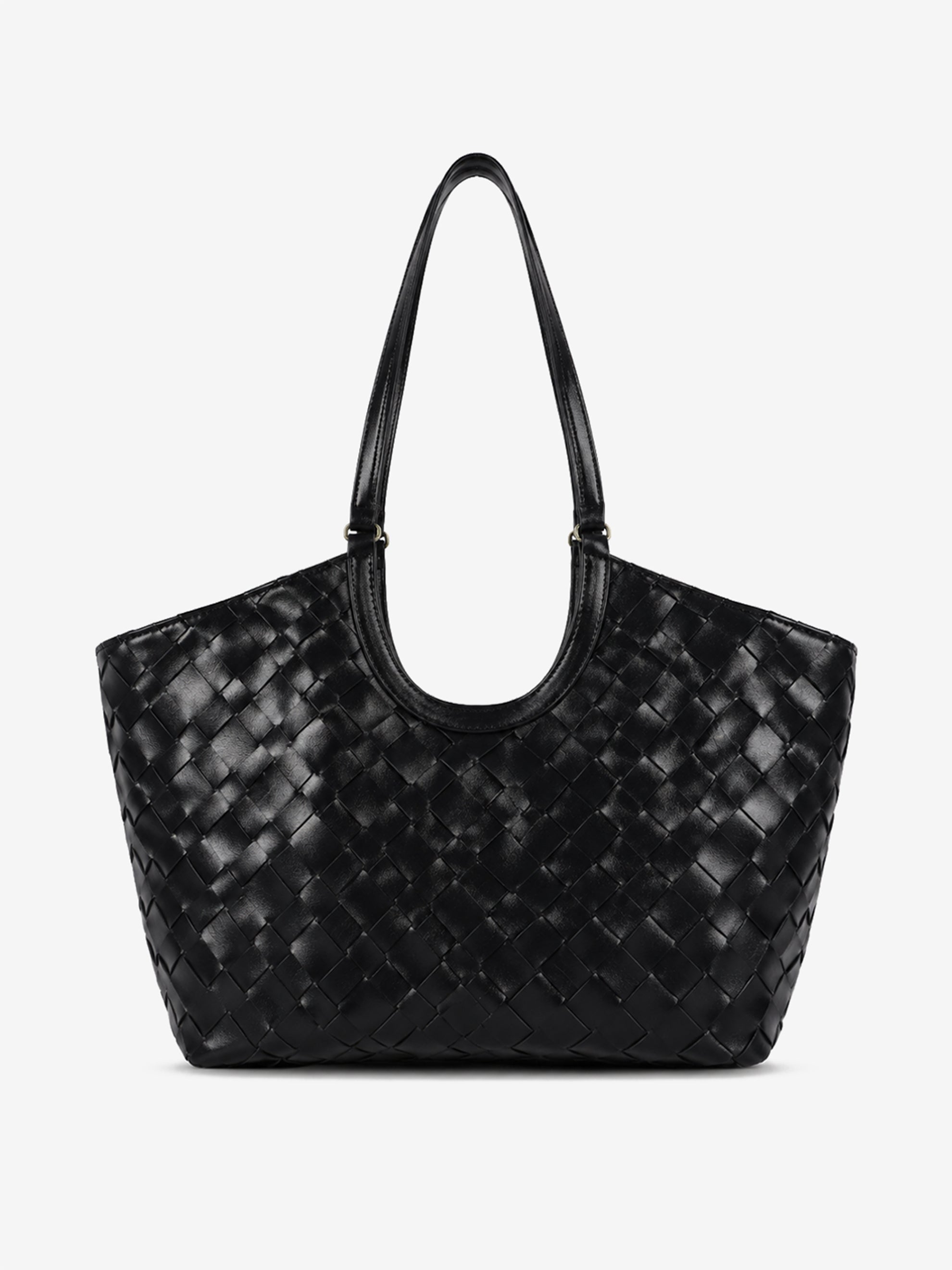 Everyday Woven Tote Bag - Black