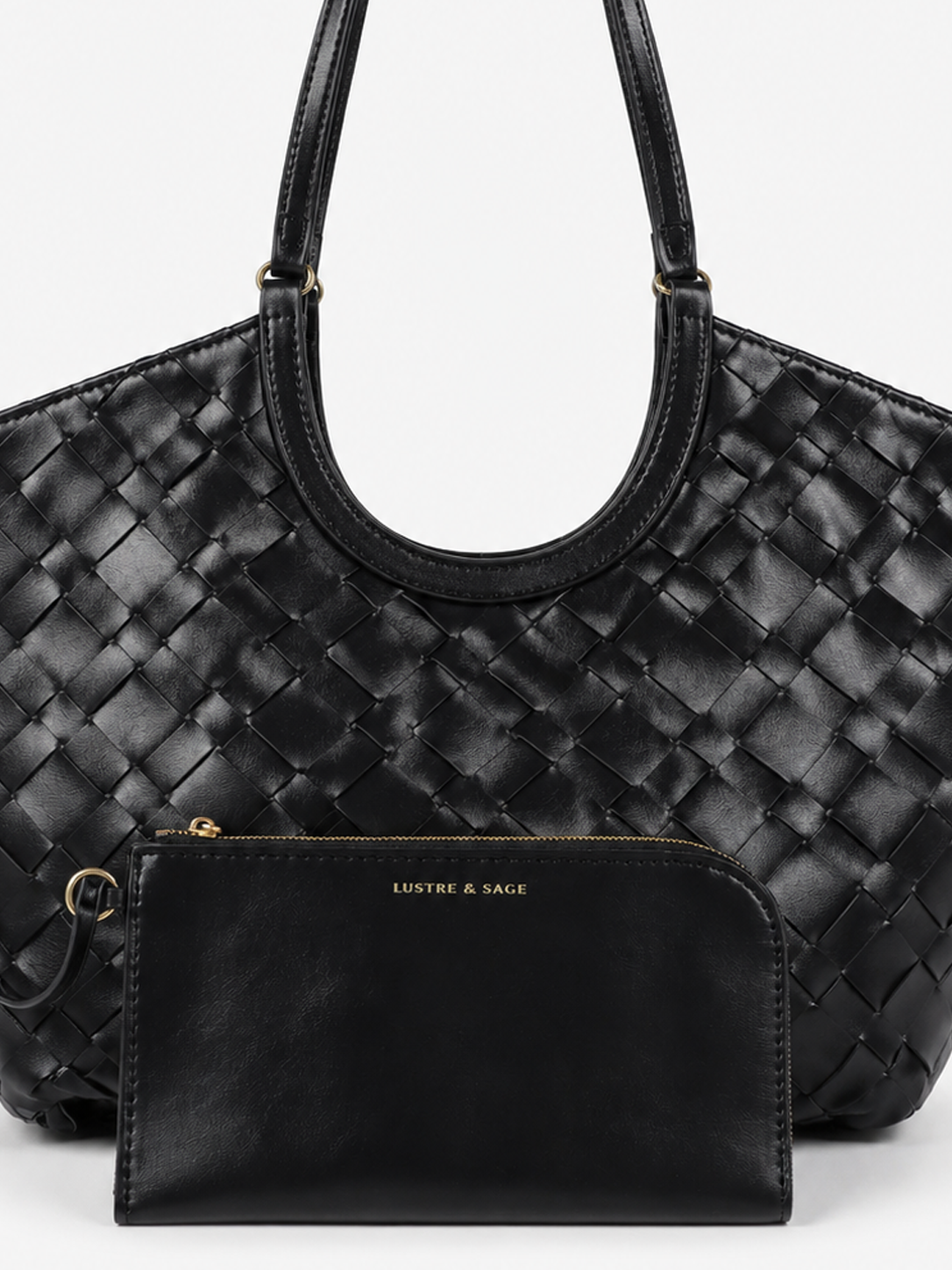 Everyday Woven Tote Bag - Black