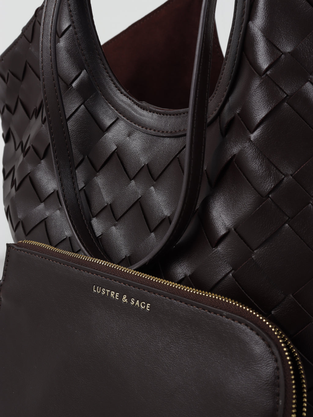 Everyday Woven Tote Bag - Brown