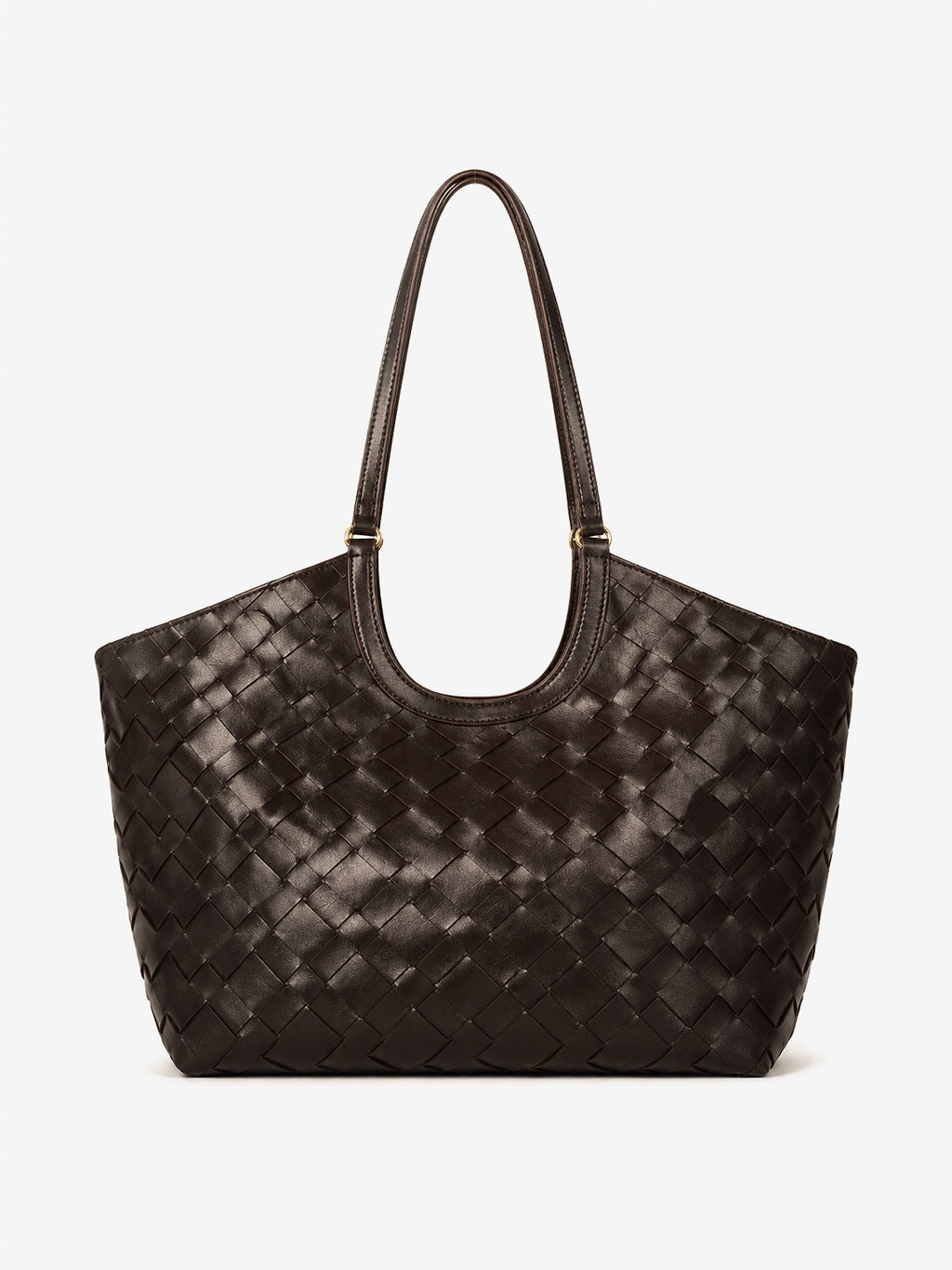 Everyday Woven Tote Bag - Brown