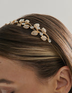 Fairy Leaf Crystal Statement Headband