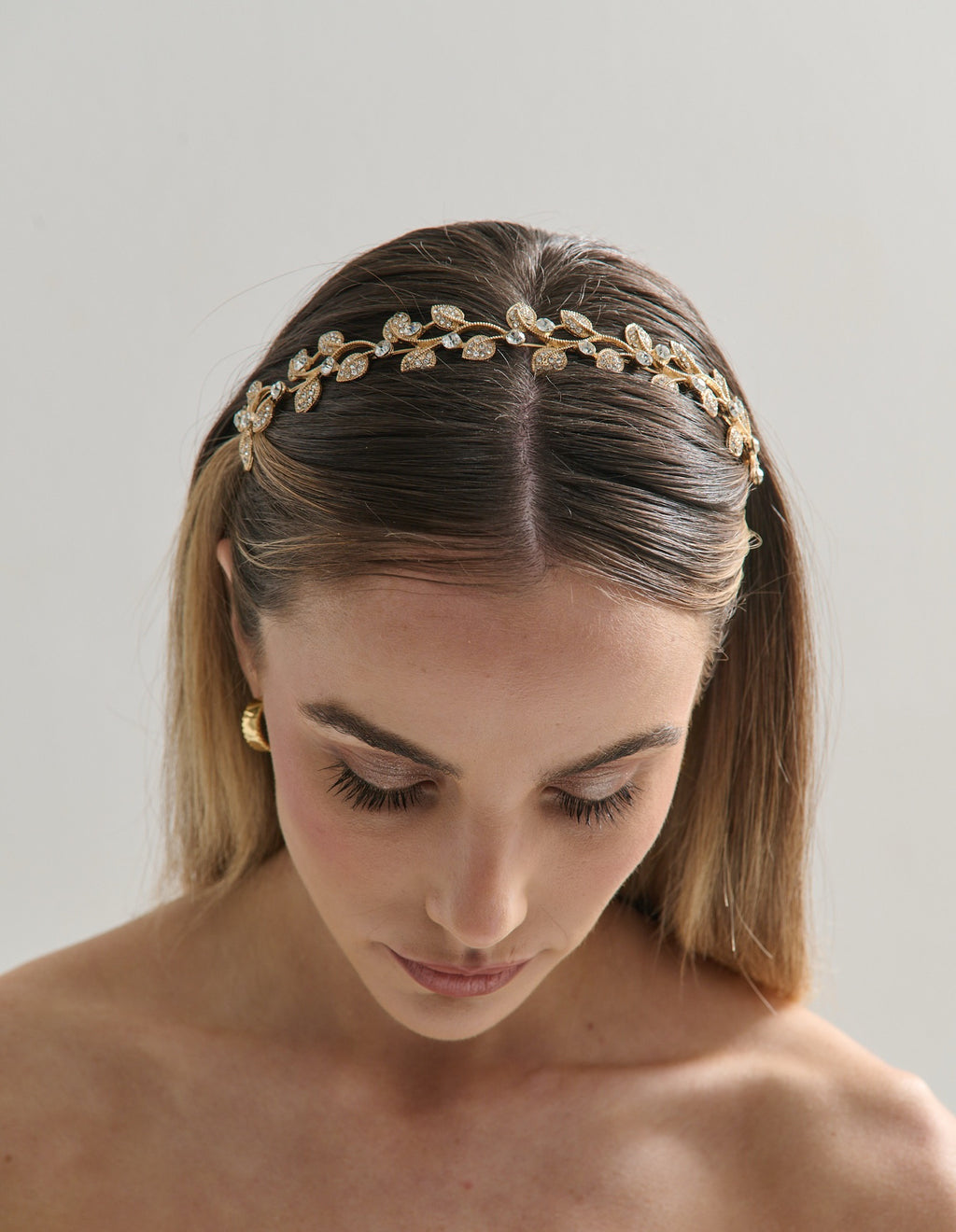 Fairy Leaf Crystal Statement Headband