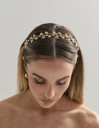 Fairy Leaf Crystal Statement Headband