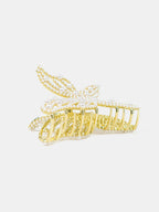 Faux Pearl Butterfly Hair Claw Clip