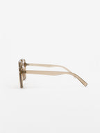 Giselle Aviator Sunglasses - Grey