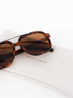 Giselle Aviator Sunglasses - Tort