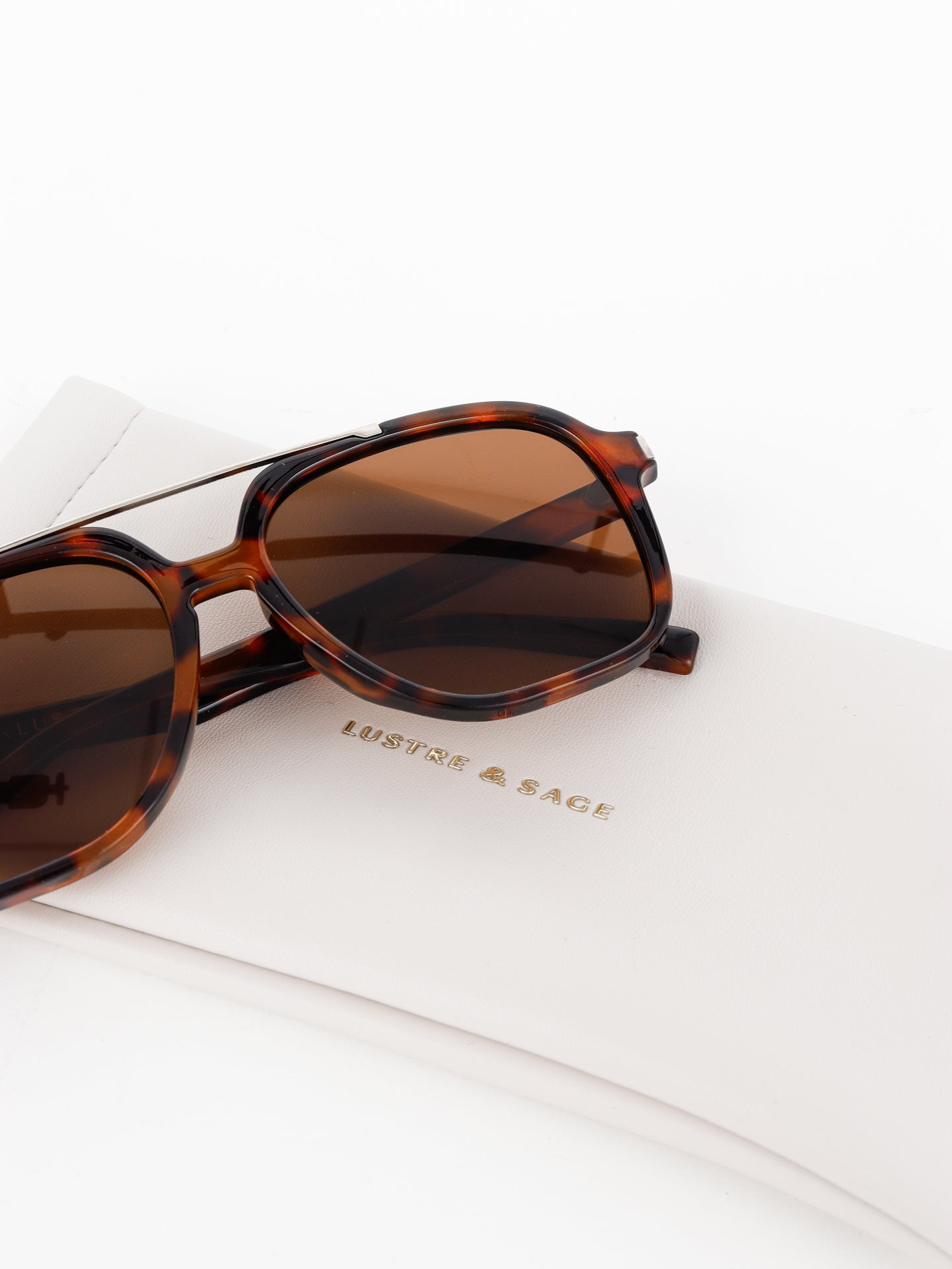 Giselle Aviator Sunglasses - Tort