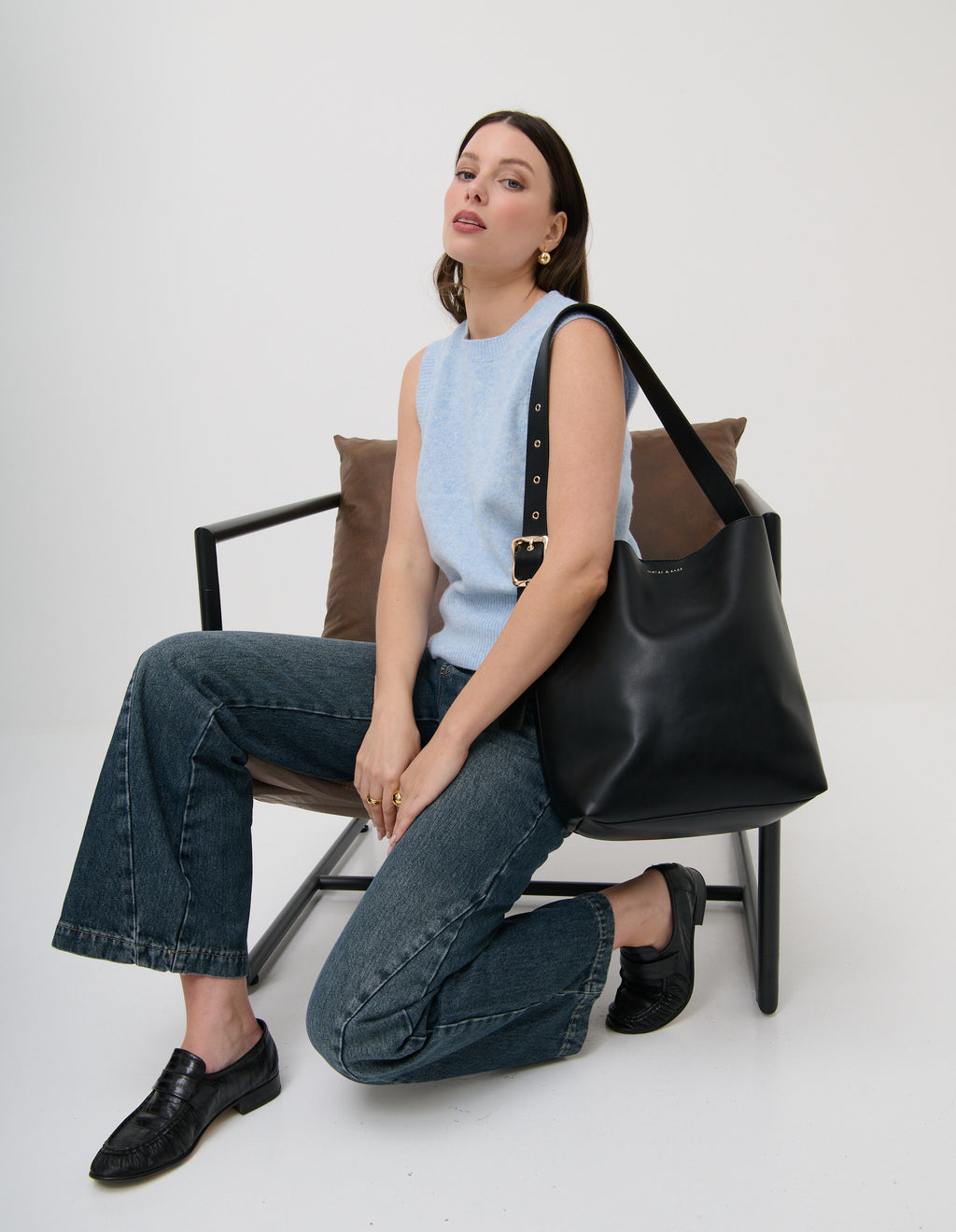 Gwen Bucket Bag - Black
