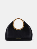 Hailey Statement Handle Bag - Black