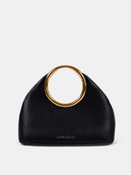 Hailey Statement Handle Bag - Black
