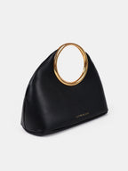 Hailey Statement Handle Bag - Black